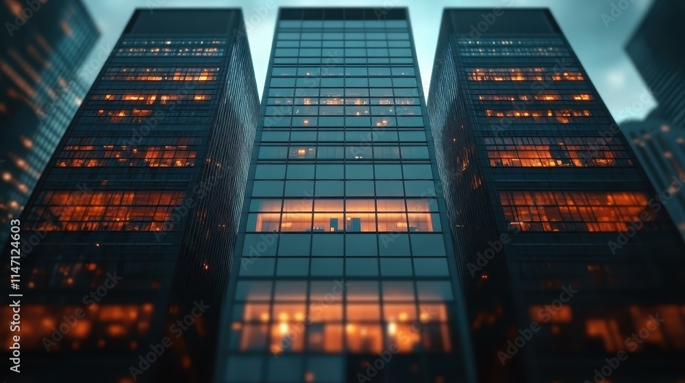 Poster business abstract image corporate abstraction. abstract image one main object high quality very deta