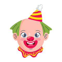 happy clown head comic