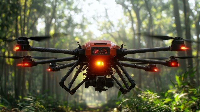 Hyper-Realistic Future Tech Gadgets A self-repairing drone capable of autonomously fixing mechanical issues and damages One main object high quality very detailed Professional image