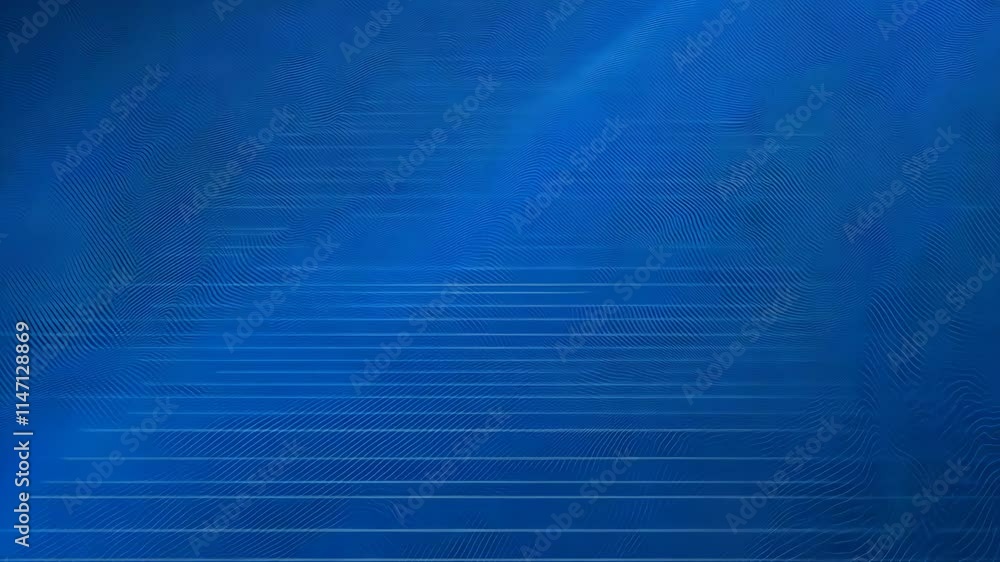 Poster modern abstract blue background with textured lines for looping animation