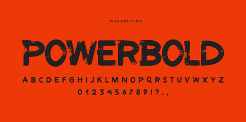 Bold typeface design with vibrant backdrop