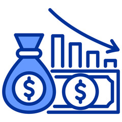 Economic and Industrial Growth BLue Icon