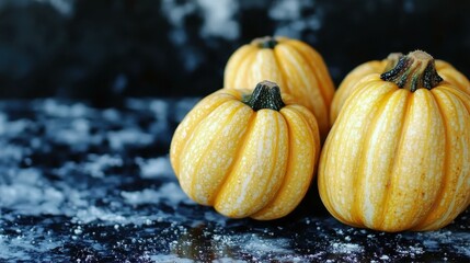 Seasonal Fruits and Vegetables Acorn Squash Nutty and flavorful acorn squash ideal for stuffing or roasting Isolated solo on plain background