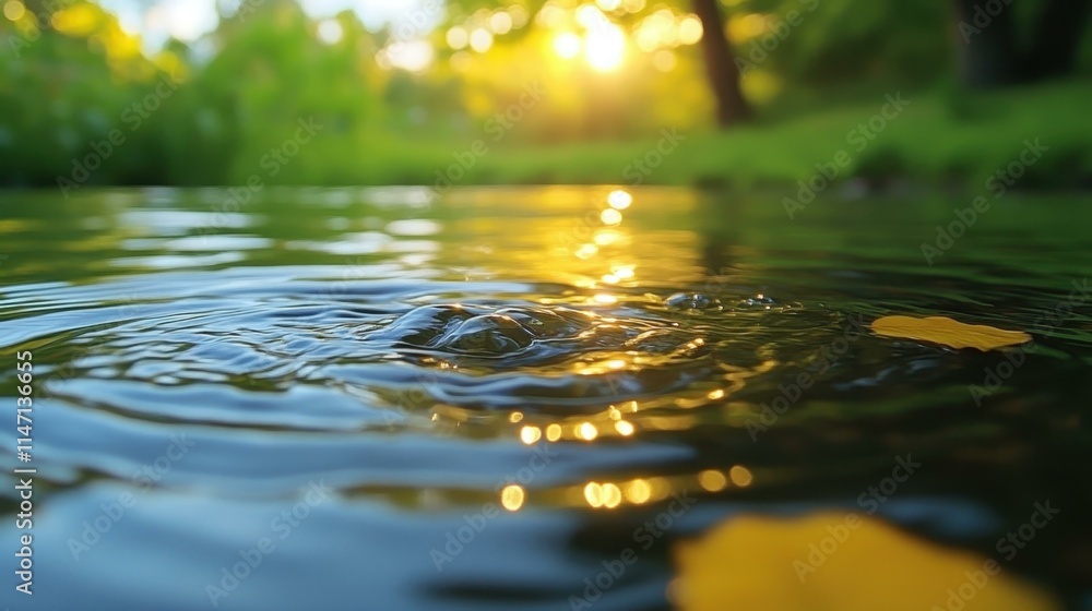 Poster nature abstract image serene environments abstract image one main object high quality very detailed