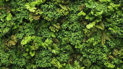 Lush green foliage creating a vibrant natural texture.