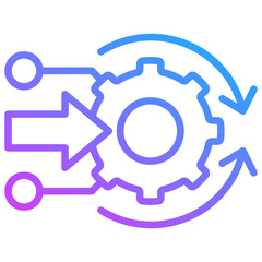 Merger And Acquisition Gradient Icon