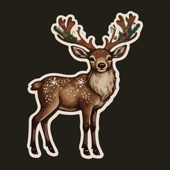 CUTE VINTAGE CRISTMASS STICKER