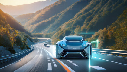 Autonomous Driving Car with Digital Speedometer