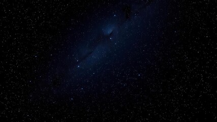 Fototapeta premium Night sky filled with twinkling stars on a deep black background, sparkling, milky way, astronomy