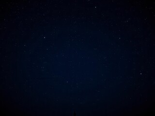 Fototapeta premium A breathtaking starry night sky filled with twinkling stars and a hint of a crescent moon, stargazing, darkness, beauty