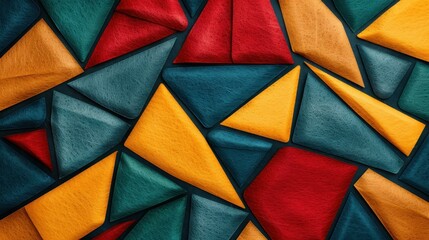 Transform your space with vibrant geometric felt patterns, ideal for inspiring creativity and artistic expression in any setting.