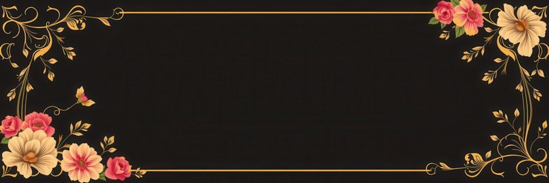 Elegant vector invitation frame with intricate floral design, perfect for weddings and special events, special, luxury, vector