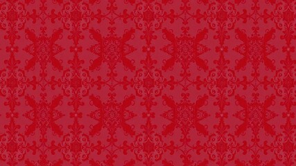 Red damask pattern background with intricate floral designs and rich red hues, pattern, ornate