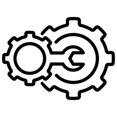 Interface Management Linieal Icon