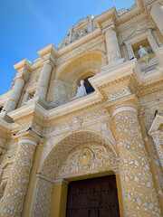 Ornate Yellow Church (Antigua, Guatemala)