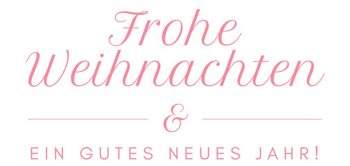 Frohe Weihnachten und ein gutes neues Jahr auf transparentem Hintergrund. Merry Christmas and a happy new year german text on transparent background