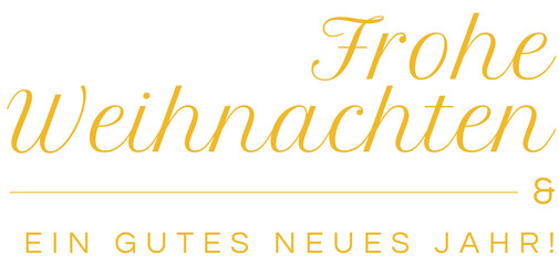 Frohe Weihnachten und ein gutes neues Jahr auf transparentem Hintergrund. Merry Christmas and a happy new year german text on transparent background