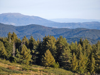 Landscape of Rila Mountain near Mechit peak, Bulgaria