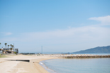 明石の海の風景