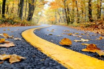 road markings on asphalt, providing clear lane guidance and organization.