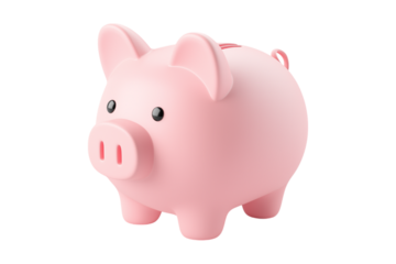piggy bank isolated on white