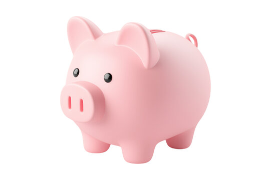 piggy bank isolated on white