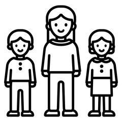 엄마와 아이들 아이콘