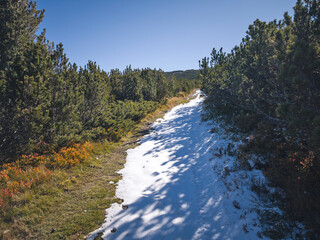 Landscape of Rila Mountain near Mechit peak, Bulgaria