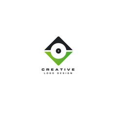 Obraz premium Audio logo icon flat vector design