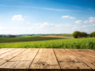 table. wood, sky, wooden, table, floor, nature, summer, grass, field, landscape, spring, meadow, sun, empty, farm, cloud, plank, space, texture, old, sunlight, board, garden, park, tree