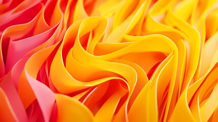 Obraz premium Abstract Swirling Orange and Red Forms