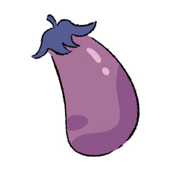 手描きのナスのイラスト2