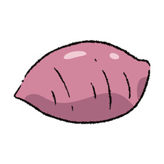 手描きのサツマイモのイラスト2