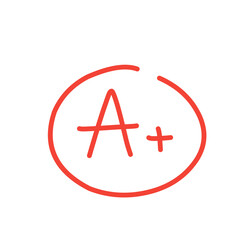 Obraz premium a plus grade icon