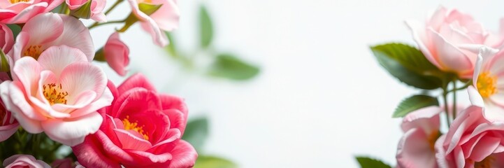 A close-up shot of a beautiful rose flower surrounded by green leaves forming a natural frame, macro, bloom, frame