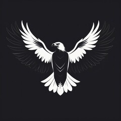 Obraz premium Majestic Eagle Soaring with Wings Outspread