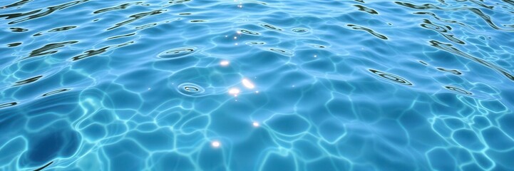 Glistening water ripples reflecting sunlight, creating a mesmerizing pattern, nature, abstract, crystal
