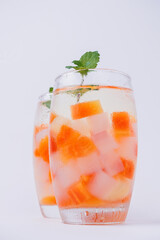 Fruit cocktails are fresh drinks made from various types of fruit. drink breaking the fast. Ramadan-kareem