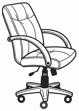 recommend clip art: office chair isolated on white
                    