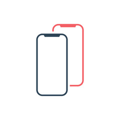 Smartphone icon vector illustration template.