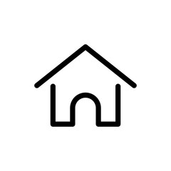 Home icon. Minimal home icon - web homepage symbol - vector website sign.