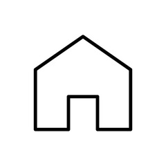 Home icon. Minimal home icon - web homepage symbol - vector website sign.