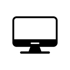 Monitor device vector icon illustration.