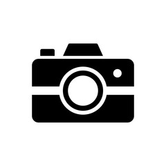 Photo camera vector icon trendy design template illustration.