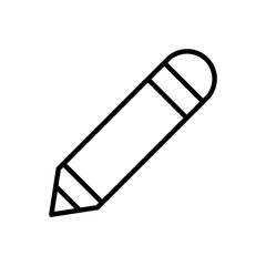 Pencil flat icon, logo of school.