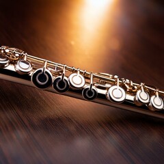 Obraz premium flute wind instrument, AI generated