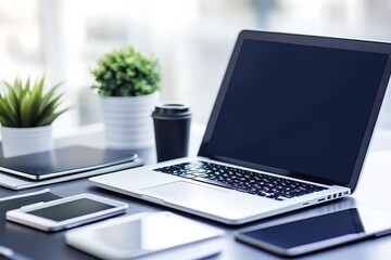 Modern Workplace Laptop Setup
