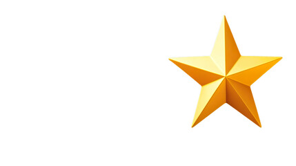 Obraz premium Radiant Gold Star Decoration 3D Model with Shiny Textured Design on Display