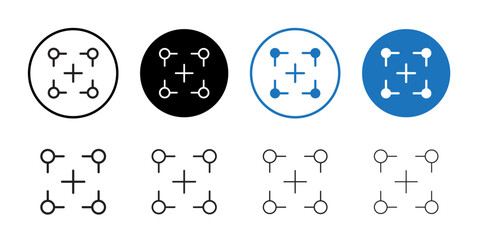 Lens icon Flat line symbol
