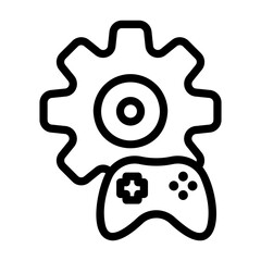 game settings Line Icon